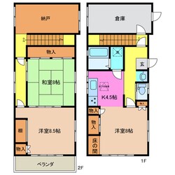 川越富洲原駅 徒歩13分 1階の物件間取画像